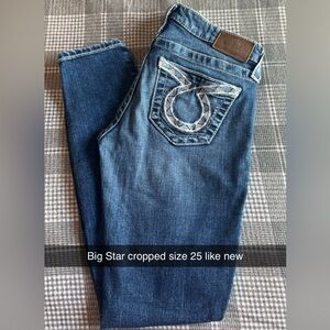 Big Star cropped jeans